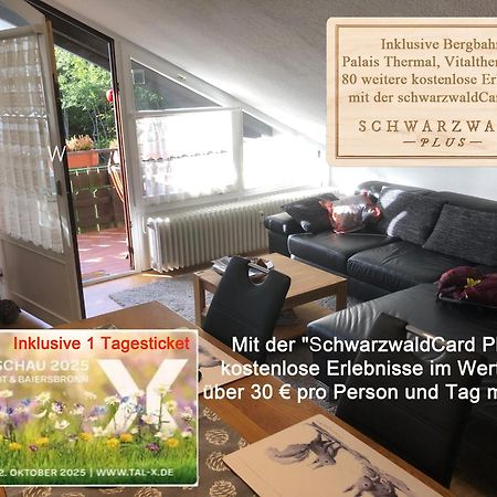 Ferienwohnung Kuckuck Auf Dem Sommerberg Incl Schwarzwaldcard Plus - 2 Zimmer 50Qm บาดวิลด์บาด ภายนอก รูปภาพ