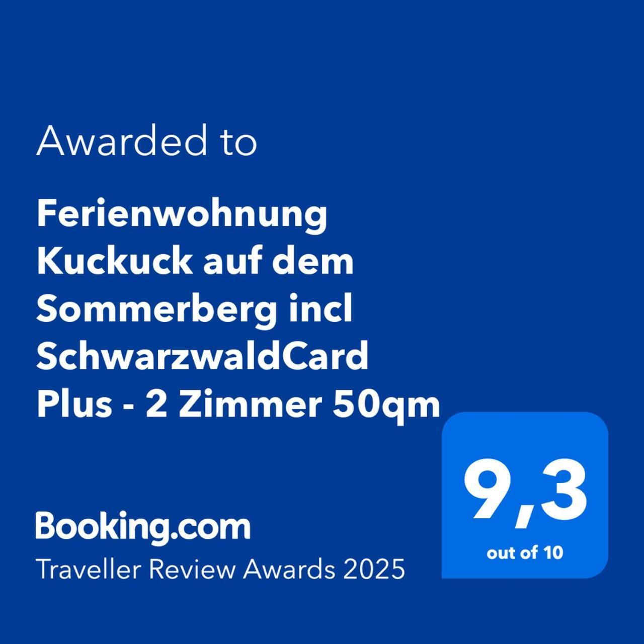 Ferienwohnung Kuckuck Auf Dem Sommerberg Incl Schwarzwaldcard Plus - 2 Zimmer 50Qm บาดวิลด์บาด ภายนอก รูปภาพ